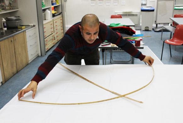 Afghani kite-making at the museum